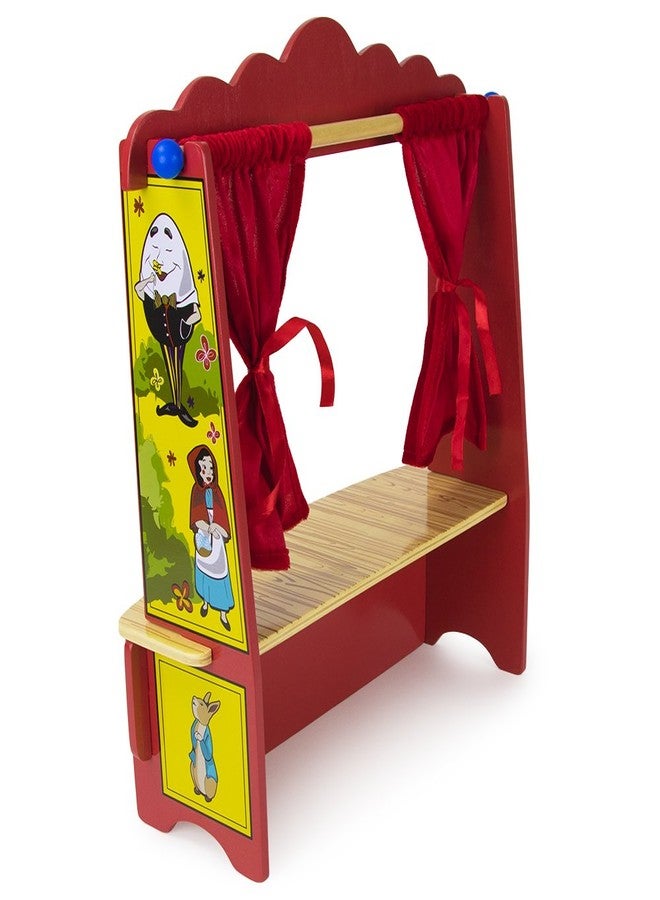 Imagination Generation Wooden Wonders Mother Goose's Tabletop Puppet Theater - Image 3